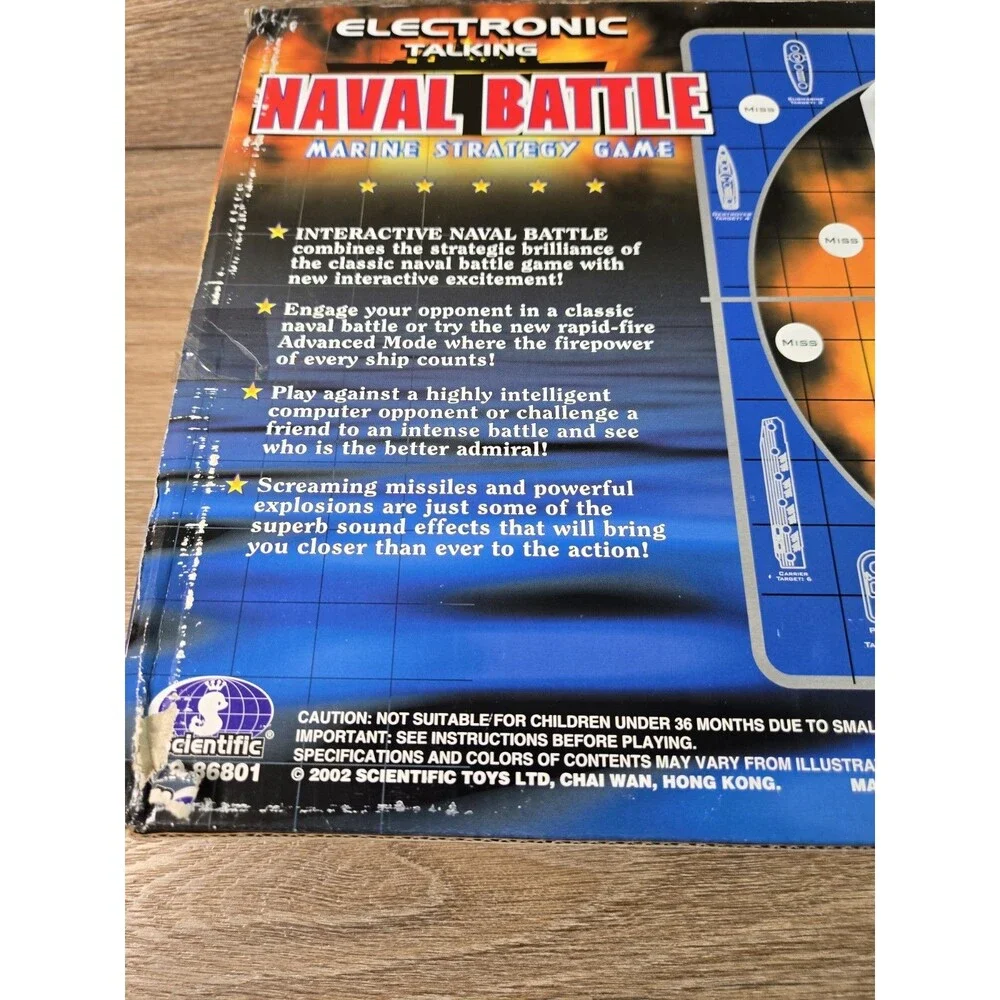 Scientific Games -- Electronic Talking Naval Battle - Strategy Game. NEW - 2002